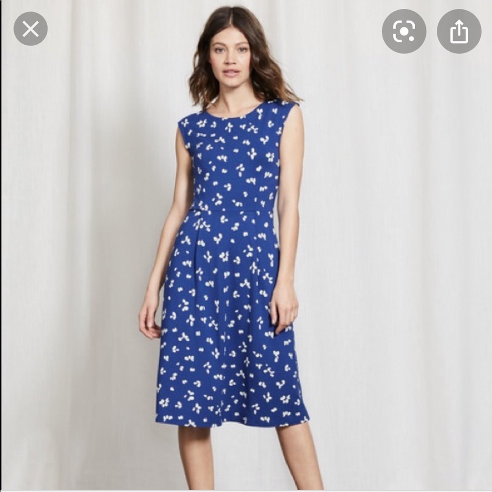 Boden marina cap sleeve dress